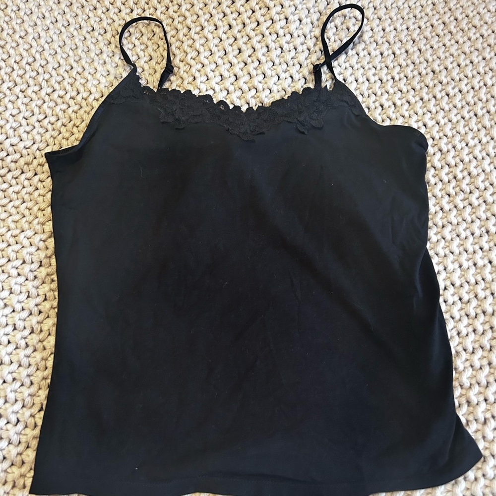Old Navy Black Lace Cami Top